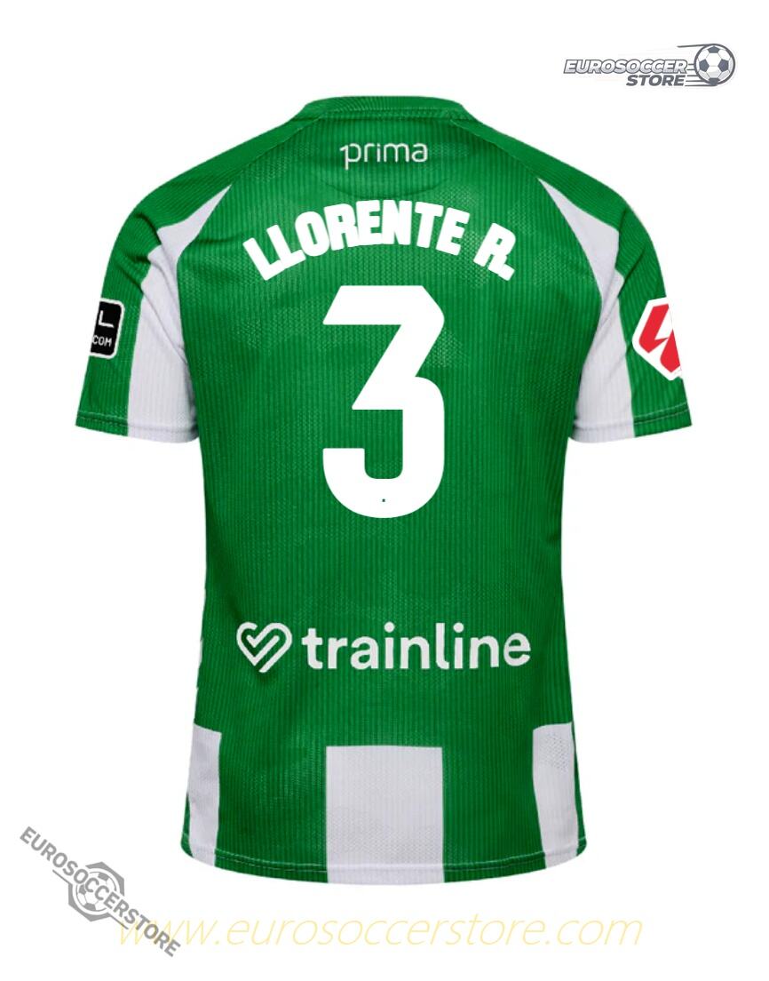 Real Betis 25-26 Season Home Version R. LLORENTE No. 3 Jersey