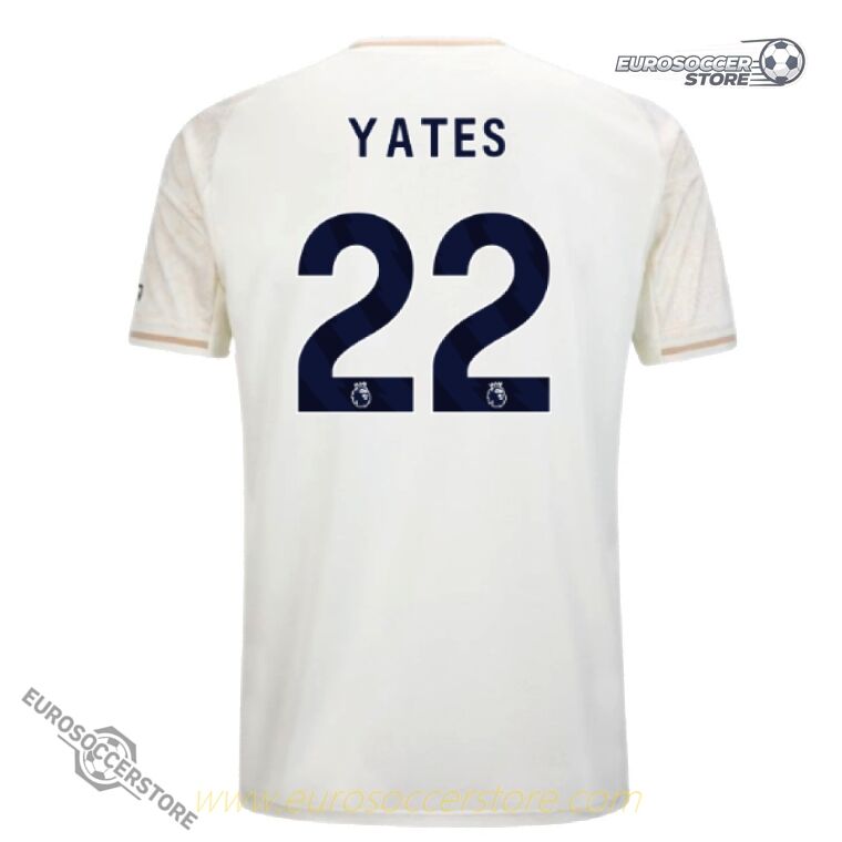 Nottingham Forest 25-26 Season Away Jersey with YATES 22 Printing