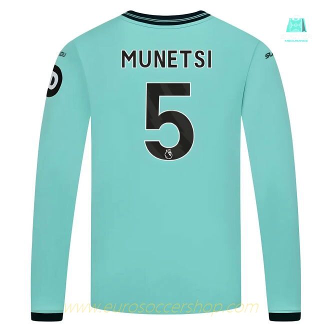 2025-2026 Wolves Long Sleeve Away Shirt (Kids) (Munetsi 5)
