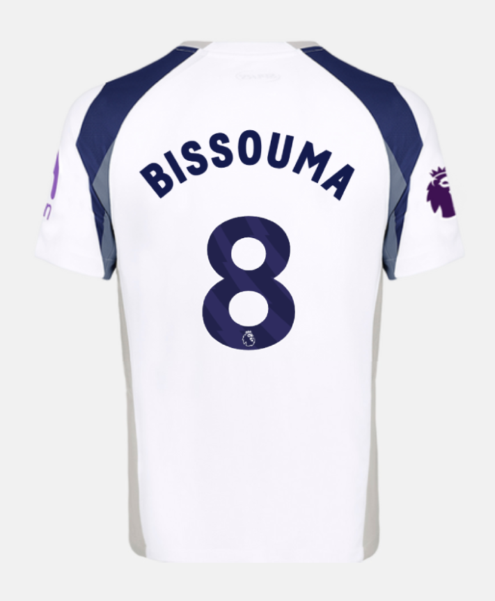Home Jersey of Tottenham Hotspur for 25-26 Season with BISSOUMA 8