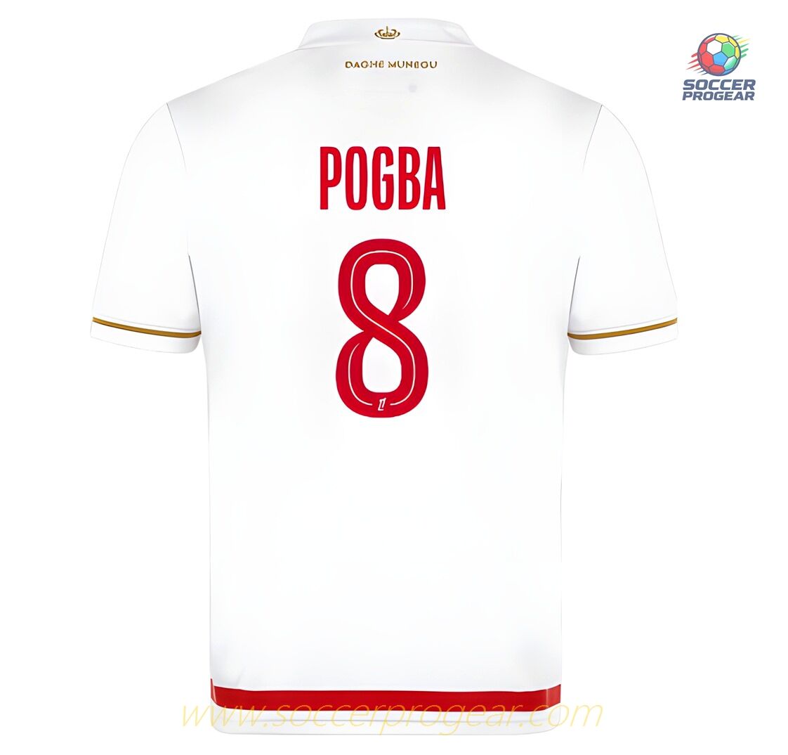 AS Monaco Home Soccer Team Shirt 2025/26 Collection Pogba
