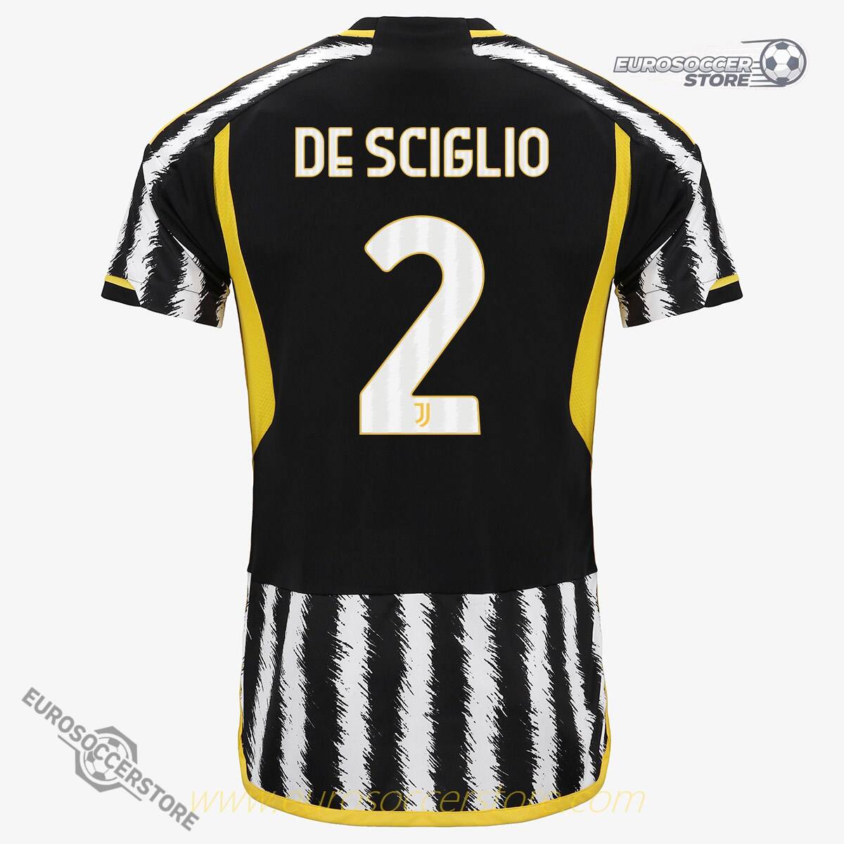 Juventus DE SCIGLIO 2 Home Version Jersey for the 23-24 Season
