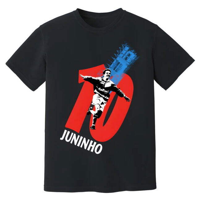 Juninho Middlesbrough Premier League Legend T-Shirt - Black (Adult