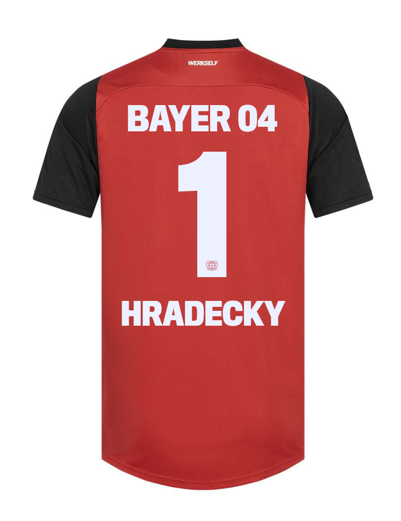 Bayer 04 Leverkusen HRADECKY 1 Home Jersey for the 24-25 season