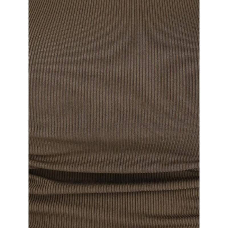 Ribbed Cinched Baby Tee EV2798