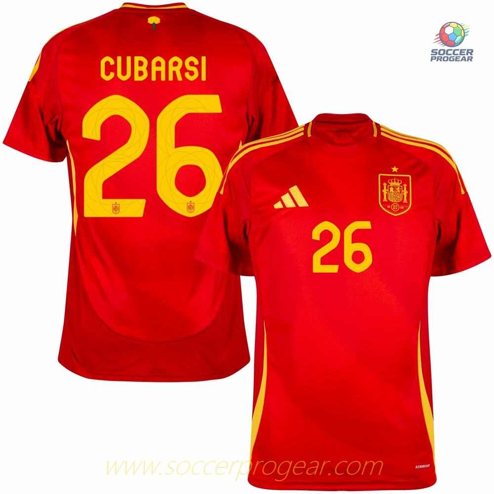 Spain Home Football Jersey 2024-25 Edition Cubarsi