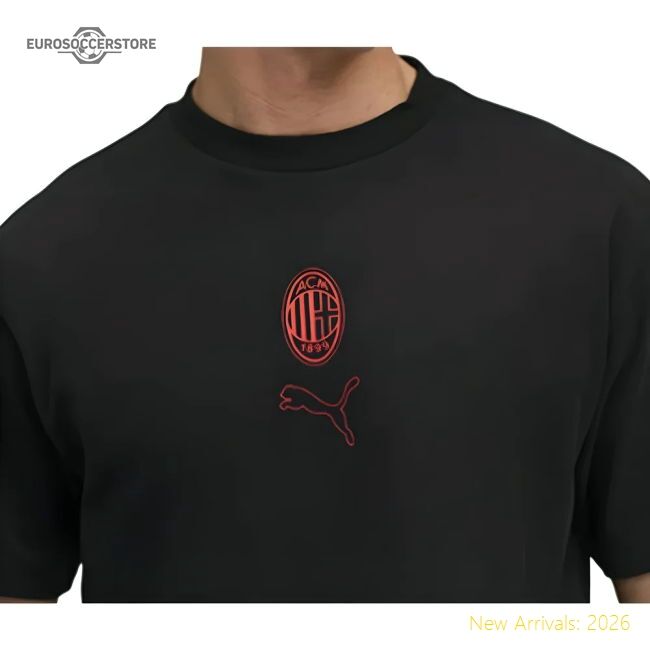 High-quality 2025-2026 Ac Milan Ftblstatement Cellerator Tee (black)