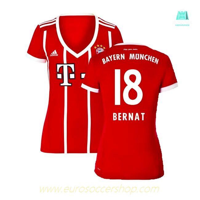 Bayern Munich 2017-18 Womens Home Shirt (XL) ((Excellent) XL) (Bernat 18)
