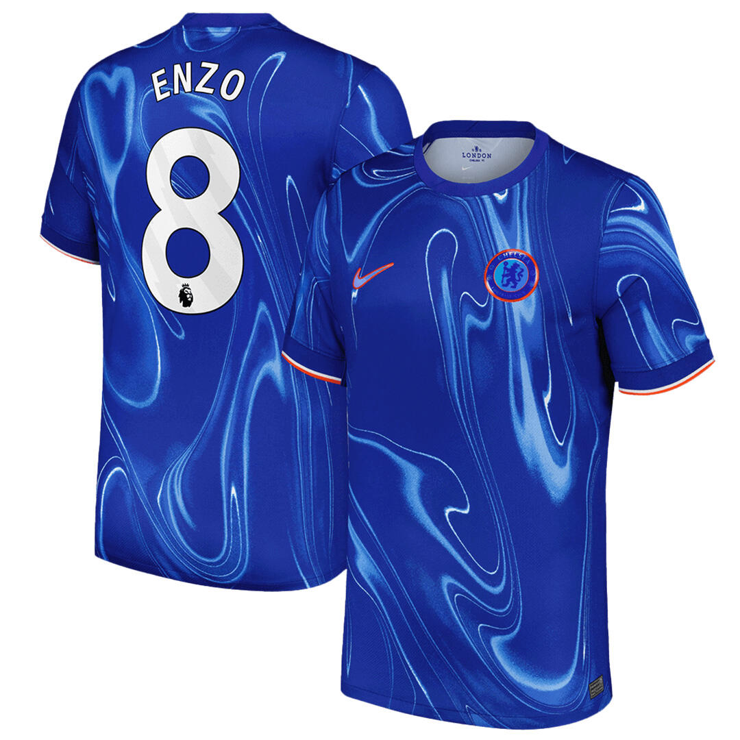 2425 Chelsea Home Blue Football Shirt ENZO 8 - Official Replica 7586