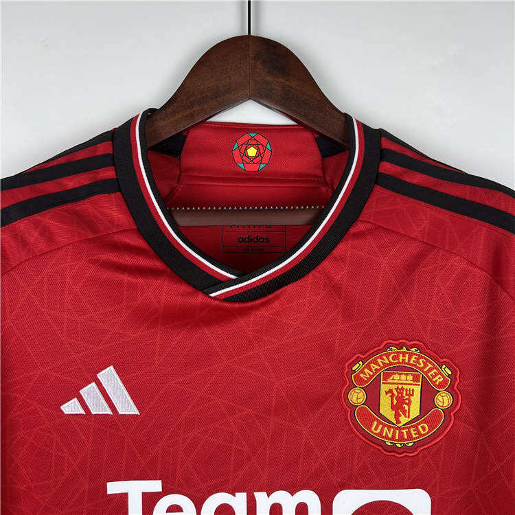 Manchester United 2324 Home Kit Red Soccer Jersey - Official Replica