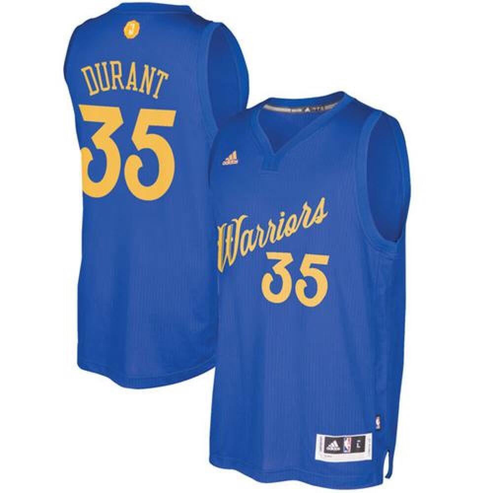 Authentic Jersey Kevin Durant35 - Blue - Fan Favorite
