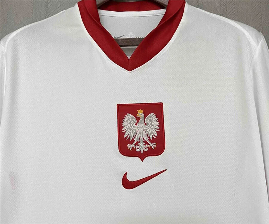 Poland UEFA Euro 2024 Home Soccer Jersey Football Shirt - Official