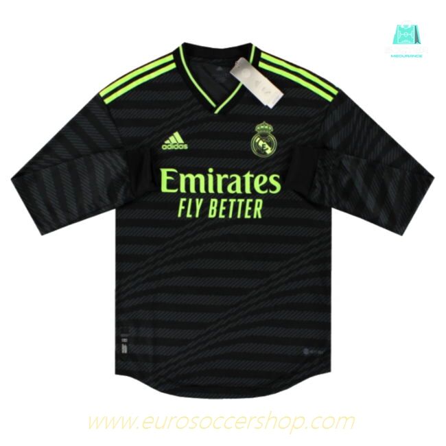 2022-2023 Real Madrid Authentic Long Sleeve Third Shirt