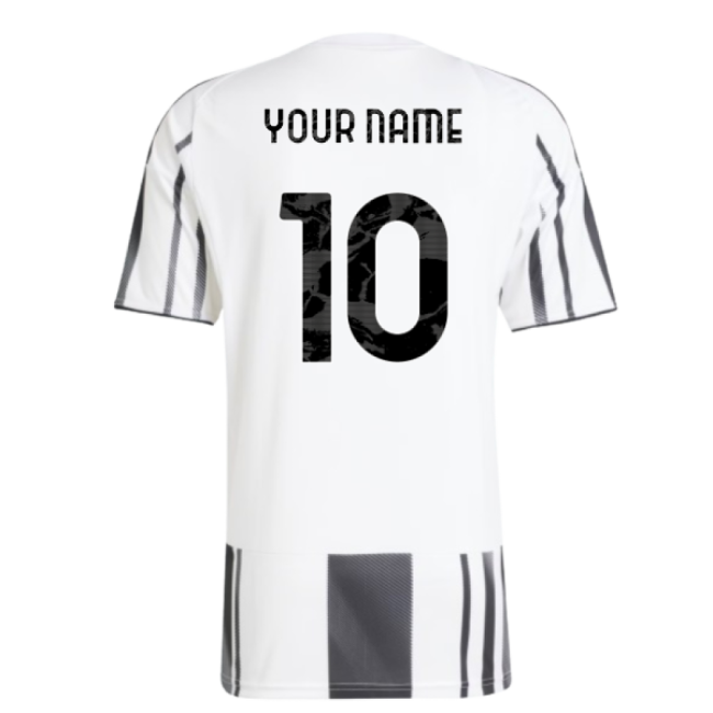 2025-2026 Juventus Home Retro Shirt (Your Name) Stretch Fabric