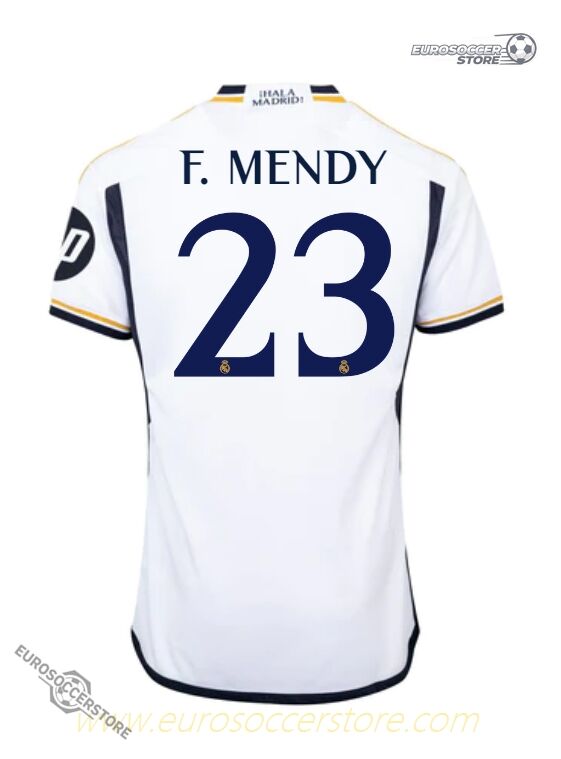 Real Madrid F. Mendy 23 Home Jersey for the 23-24 Season