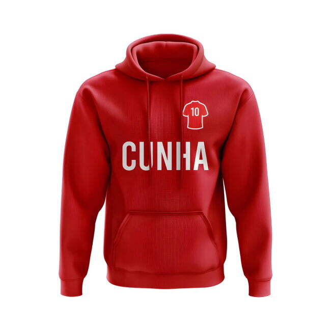 Matheus Cunha Man United Number Hoody (Red)