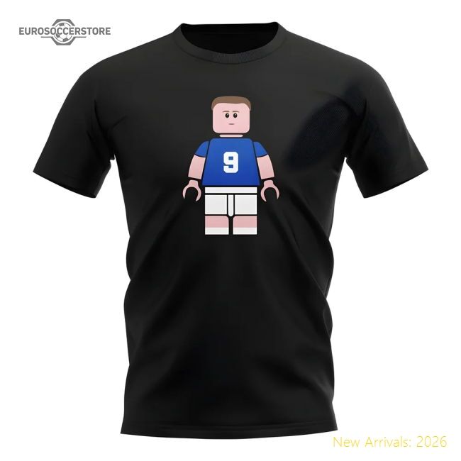 Authentic Duncan Ferguson Everton Brick Footballer T-shirt (black)