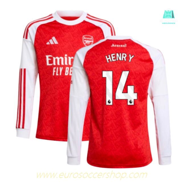 2025-2026 Arsenal Long Sleeve Home Shirt (Kids) (Henry 14)