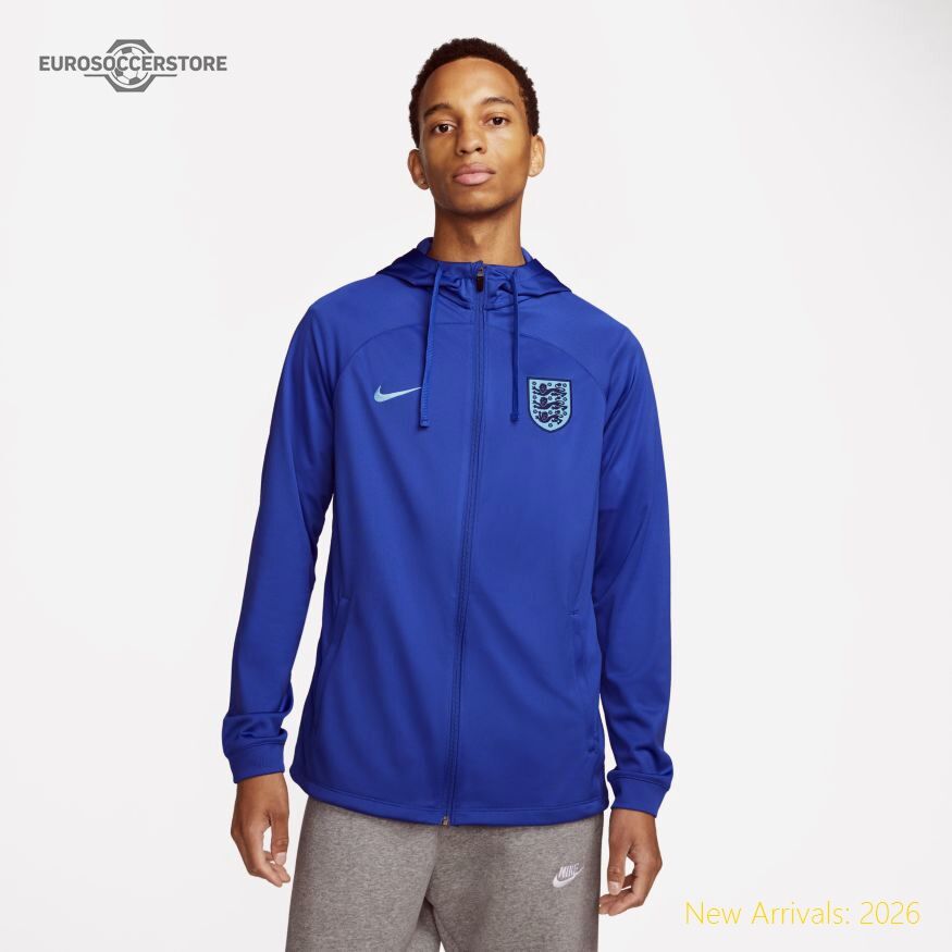 Men Eng England Hooded Soccer Track Jacket Premium-quality Unknown