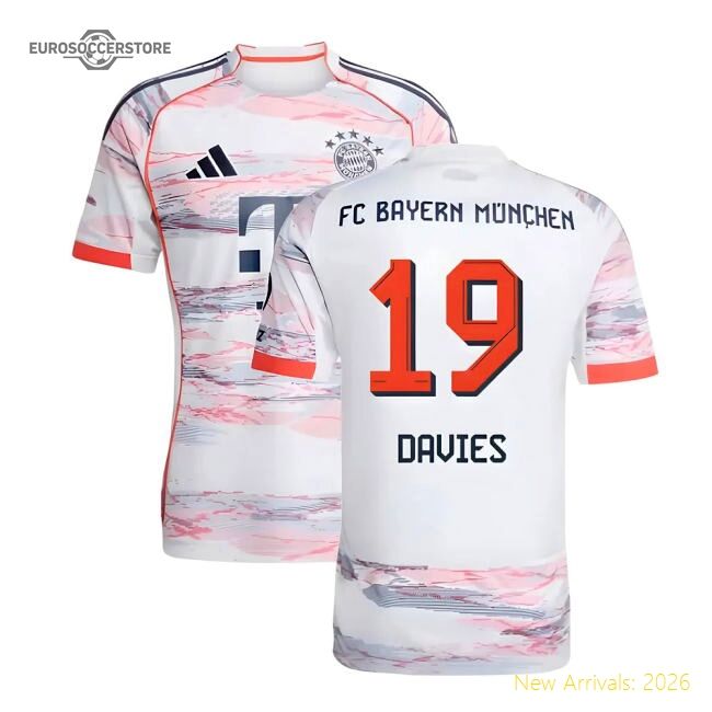 Outstanding 2025-2026 Bayern Munich Alternate Jersey (davies 19)
