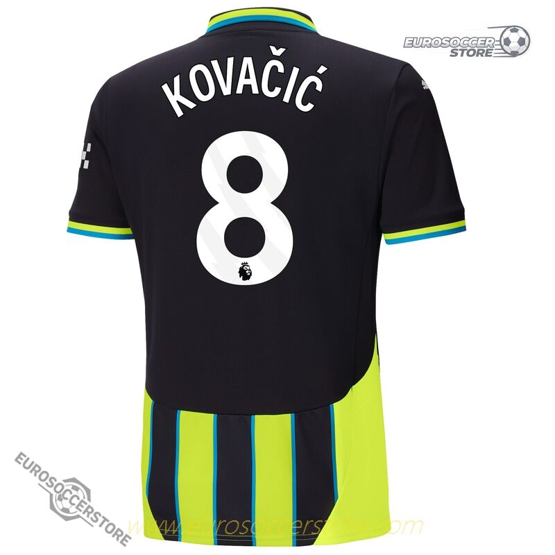 Away Jersey of Kovačić (No.8) for Manchester City in the 24-25 Season