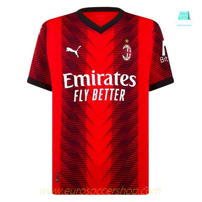 2023-2024 AC Milan Home Authentic Shirt