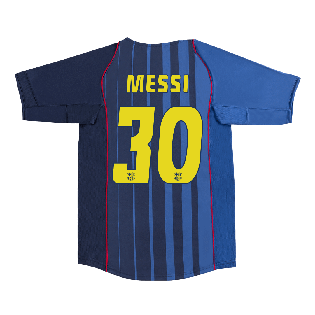 Retro MESSI #30 2004/05 Barcelona Away  Soccer Jersey Authentic Kit