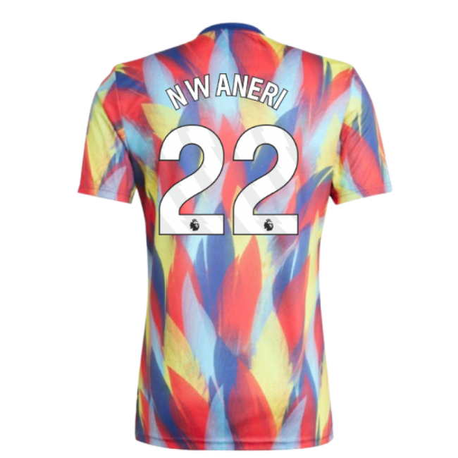 Men's 2025-2026 Arsenal Pre-Match Shirt (Victory Blue) (Nwaneri 22)