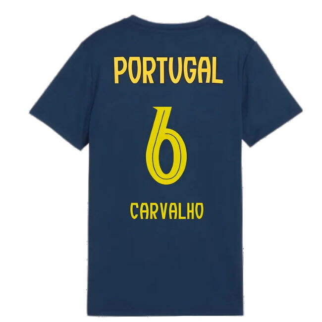 2025-2026 Portugal Casuals Tee (Persian Blue) - Kids (Carvalho 6)
