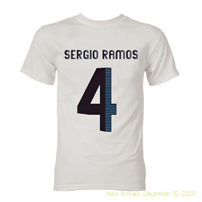 RM Sergio Ramos Real Madrid Hero T-Premium Quality Shirt (White)