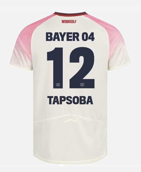 Bayer 04 Leverkusen 25-26 Season Away Jersey with TAPSOBA 12 Printing