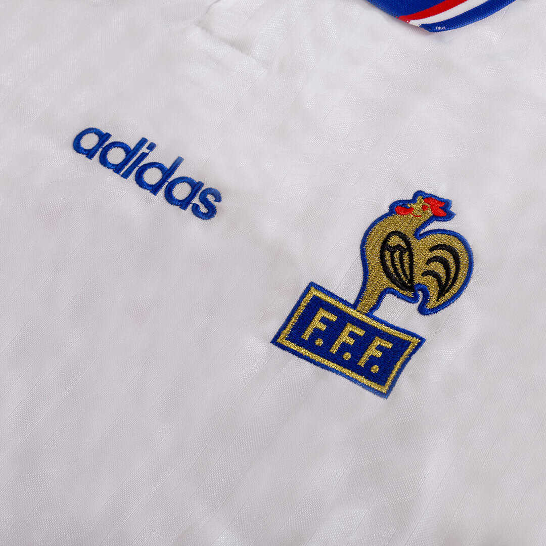 Retro 1994 France Away  Soccer Jersey Authentic Kit