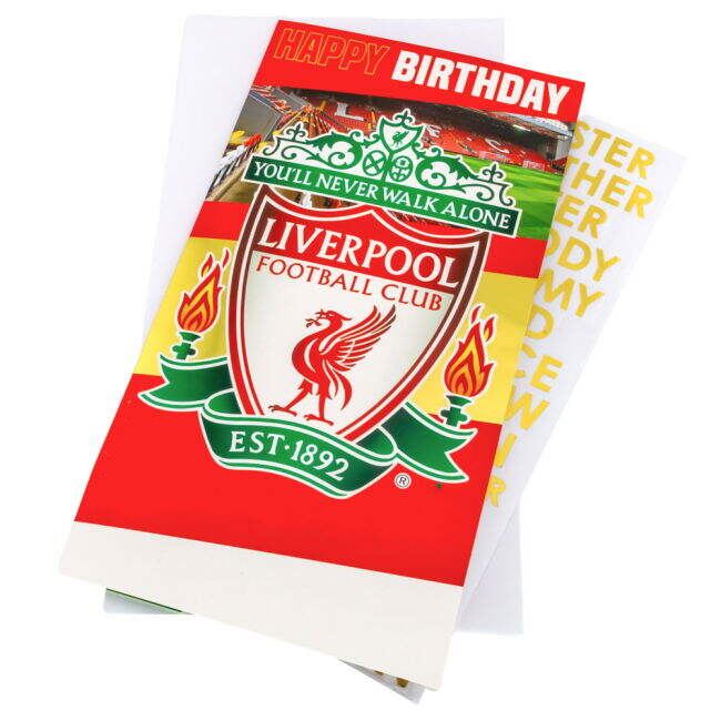 Liverpool FC Personalised Birthday Card - high quality