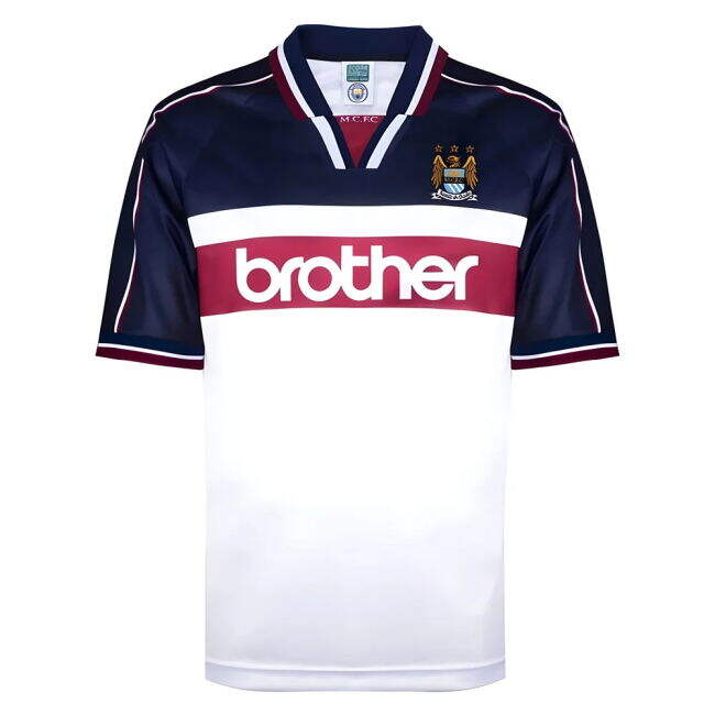1998 Man City Soccer Jerseys original Away Shirt - Adults