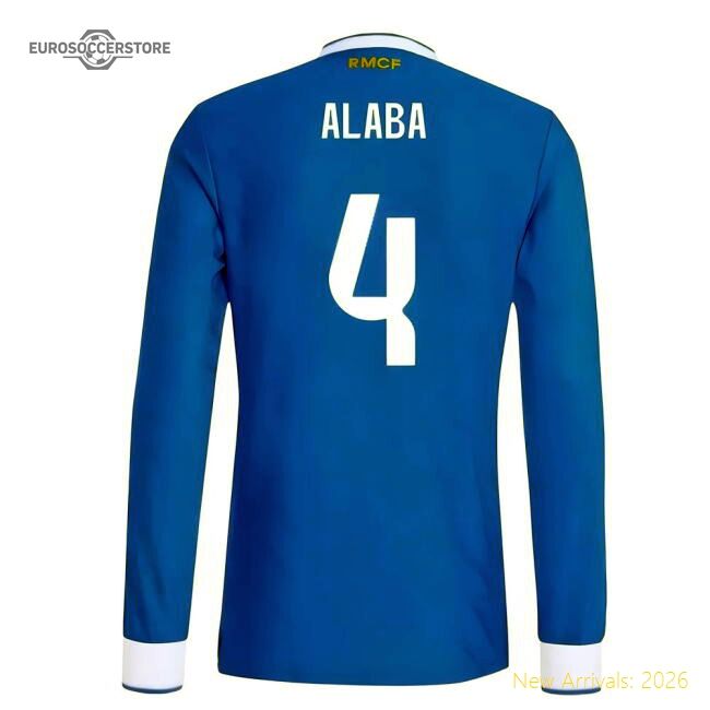 Luxury 2025-2026 Real Madrid Authentic Long Sleeve Third Jersey (al