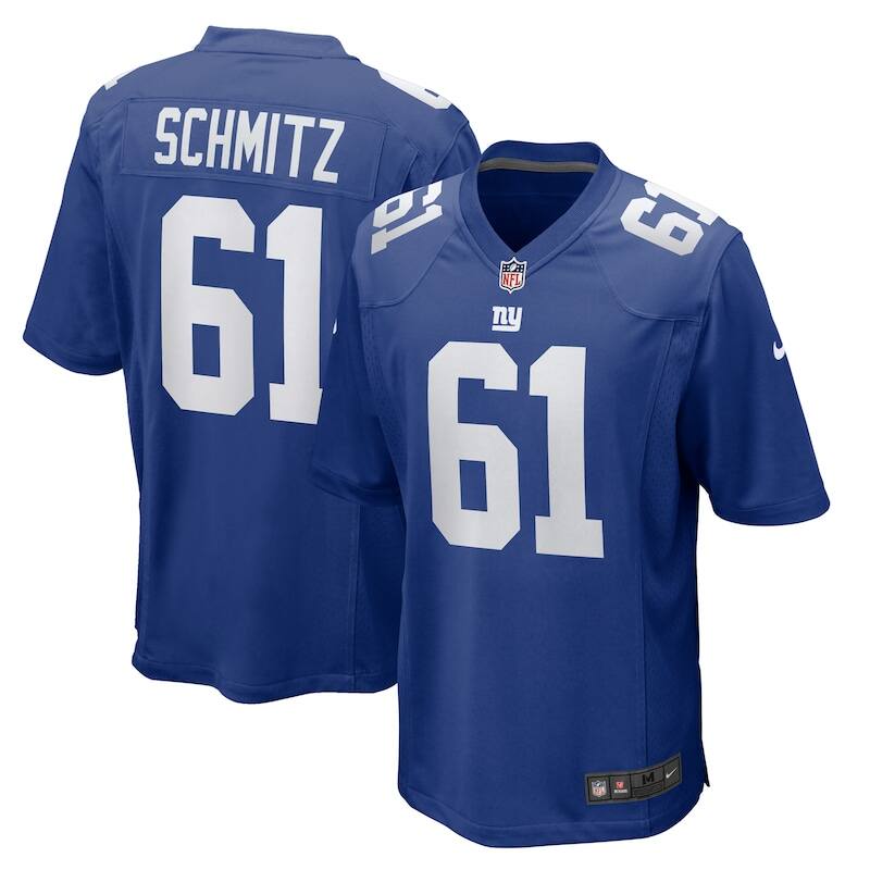 None John Michael Schmitz New York Giants Great Value Game-Day Esse...