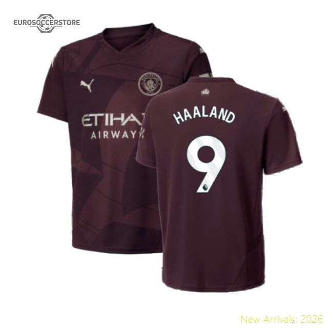 Official 2024-2025 Man City Third Shirt (kids) (haaland 9) - Premium