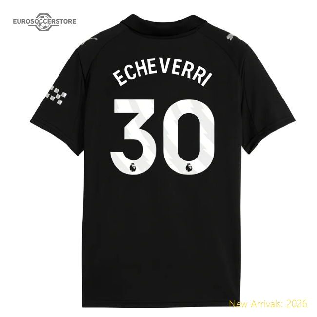 Official 2025-2026 Man City Away Mini Kit (echeverri 30) - Premium