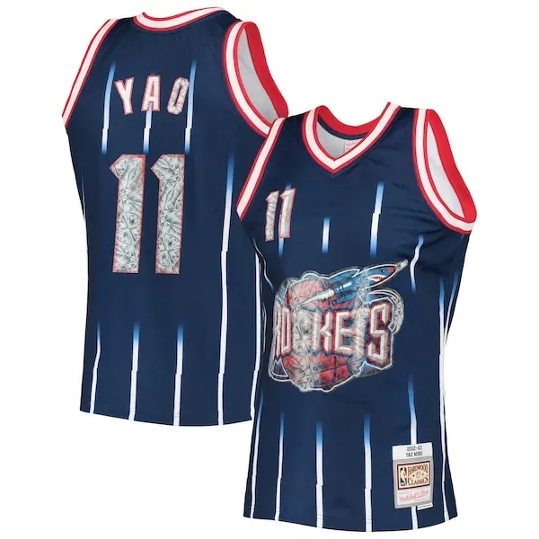 Yao Ming HOU Swingman Jersey - fashionable authentic - Navy training