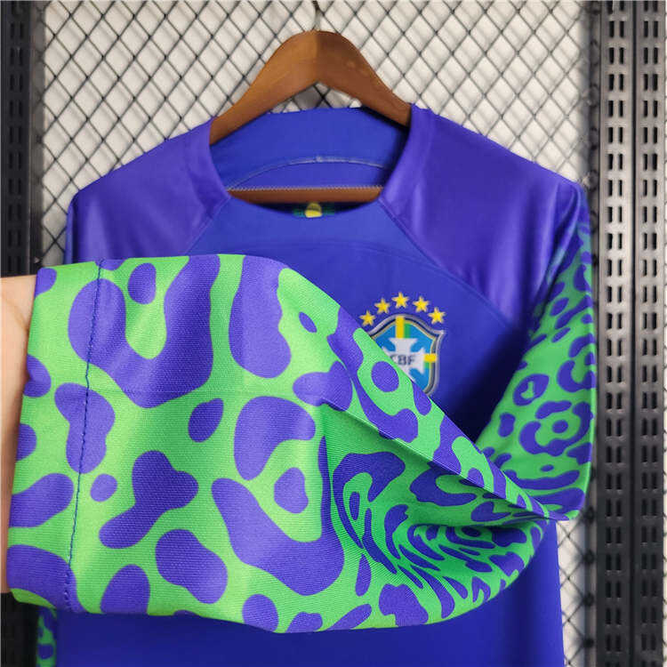 BRAZIL WORLD CUP 2022 AWAY LONG SLEEVE SHIRT - World Cup Collection
