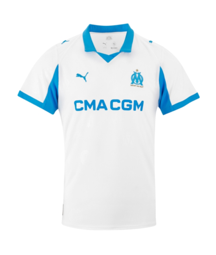 Marseille's Home VAZ 34 Jersey for the 25-26 Season