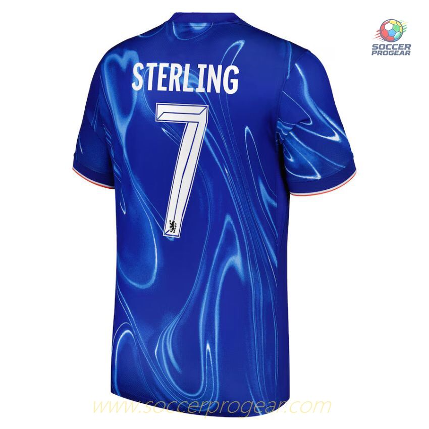 Chelsea Children's Edition Home Soccer Kit Football Jersey 2024-25 Edition Sterling