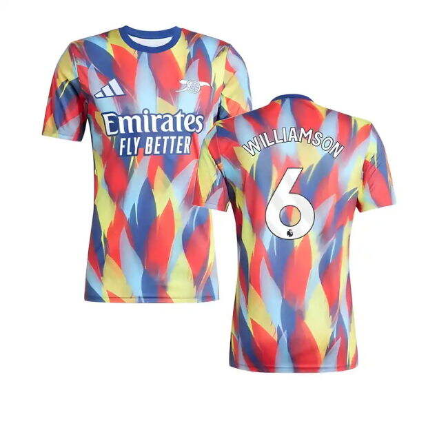 2025-2026 Arsenal Pre-Match Kit (Victory Blue) (Williamson 6)