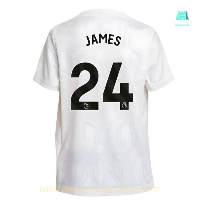 2025-2026 Chelsea Pre-Match Shirt (White) - Kids (James 24)