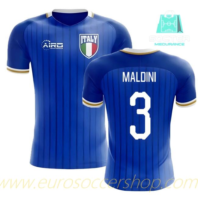 2025-2026 Season Italy Home Football Shirt Youth (Maldini 3)