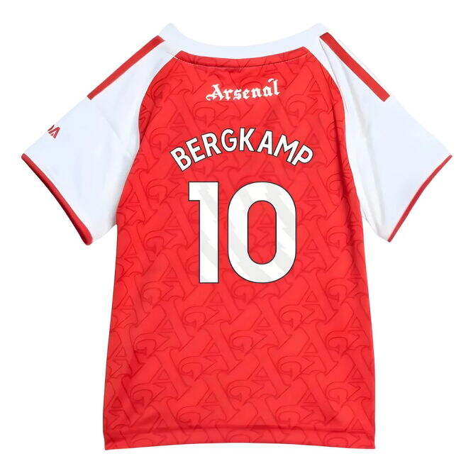 match worn 2025-2026 Arsenal Home Baby Kit (Bergkamp 10)