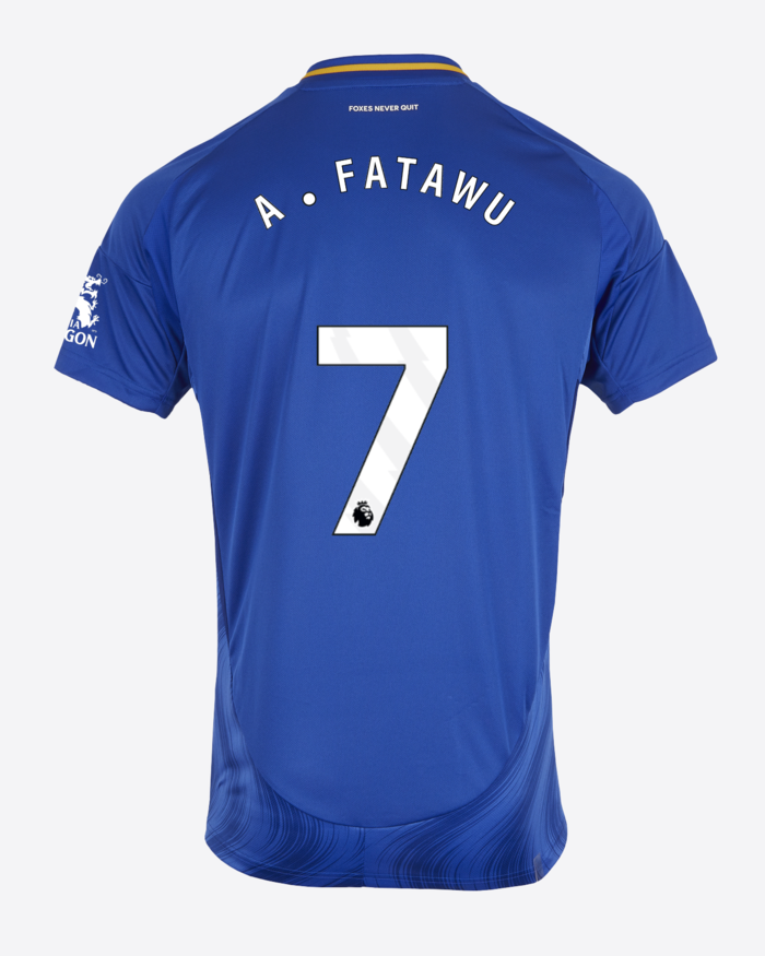 A.FATAWU 7 Home Jersey of Leicester City for the 24-25 Season