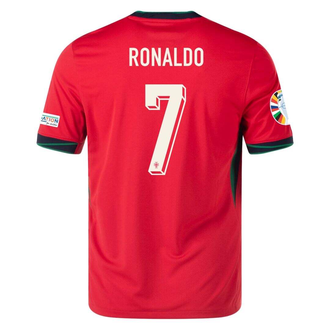 UEFA Euro 2024 Portugal Home 7 RONALDO Soccer Jersey Shirt - Official