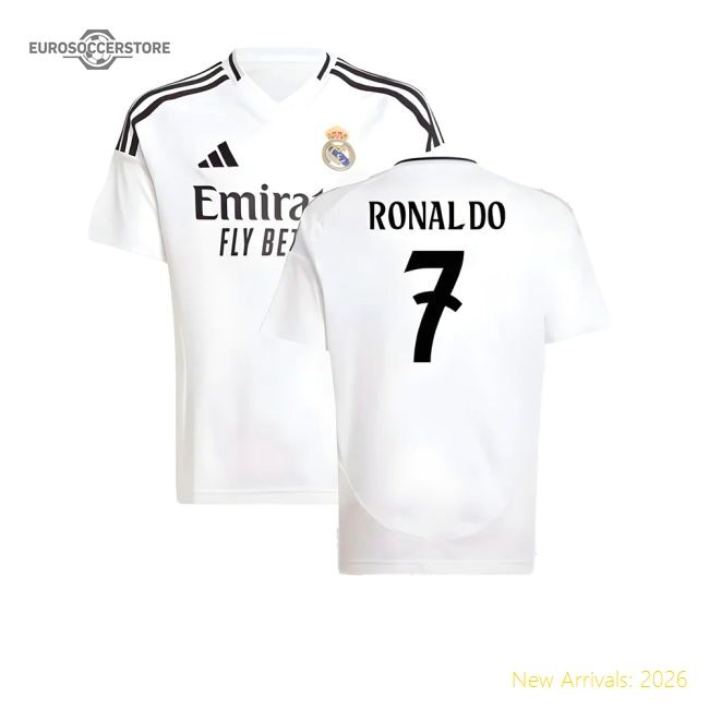 2024-2025 Real Madrid Home Jersey (kids) (ronaldo 7) - Cr7 Legend