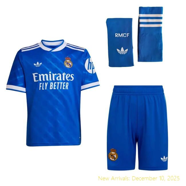 2025-2026 Real Madrid RM Authentic Third Mini Kit (Mbappe 10)